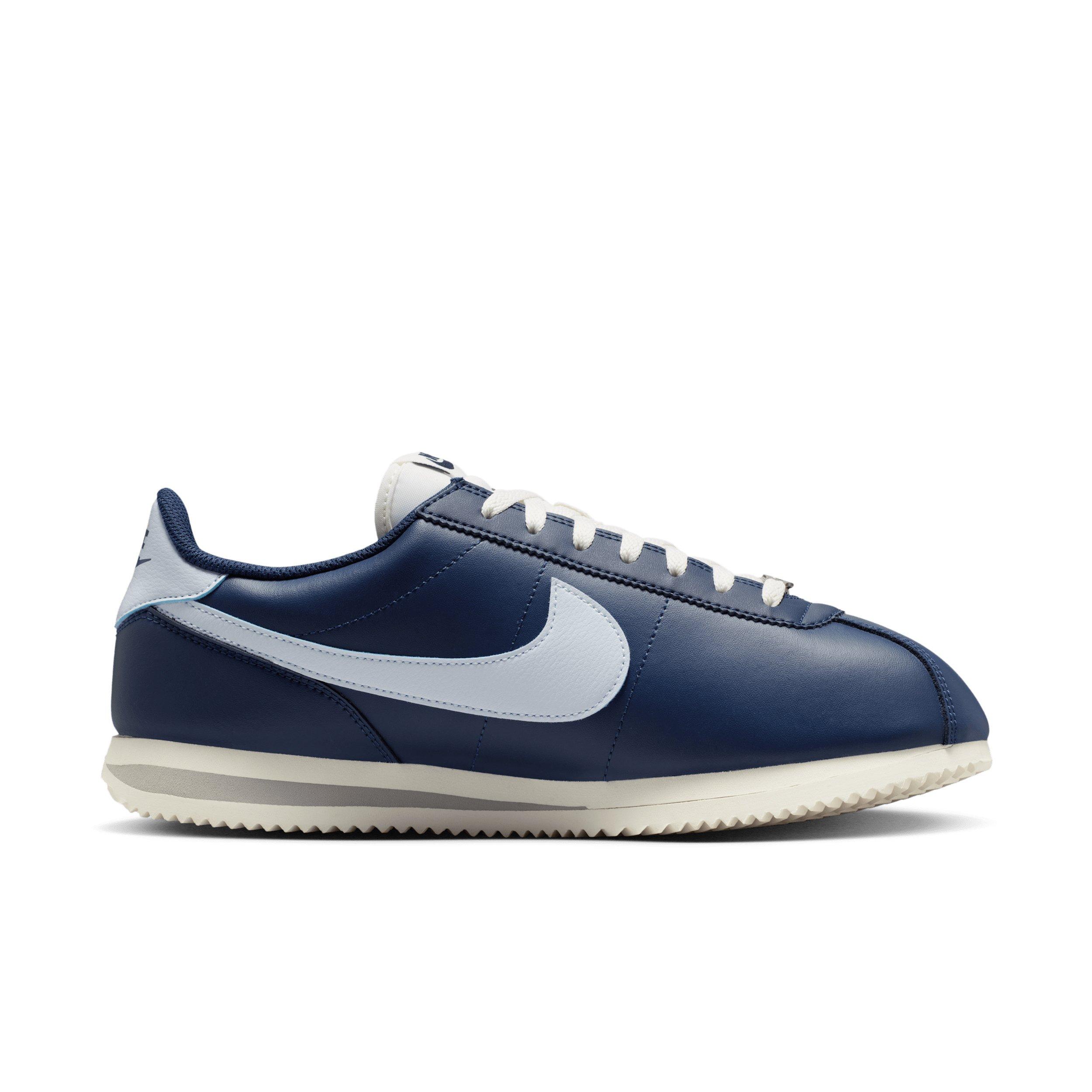 Nike Cortez Leather "Midnight Navy/Sail/Light Smoke Grey/Football Grey" Men's Shoe - NAVY/SAIL/LT GREY/GREY